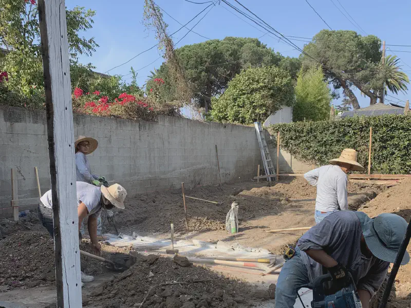 remodeled home in los angeles with empty rooms
